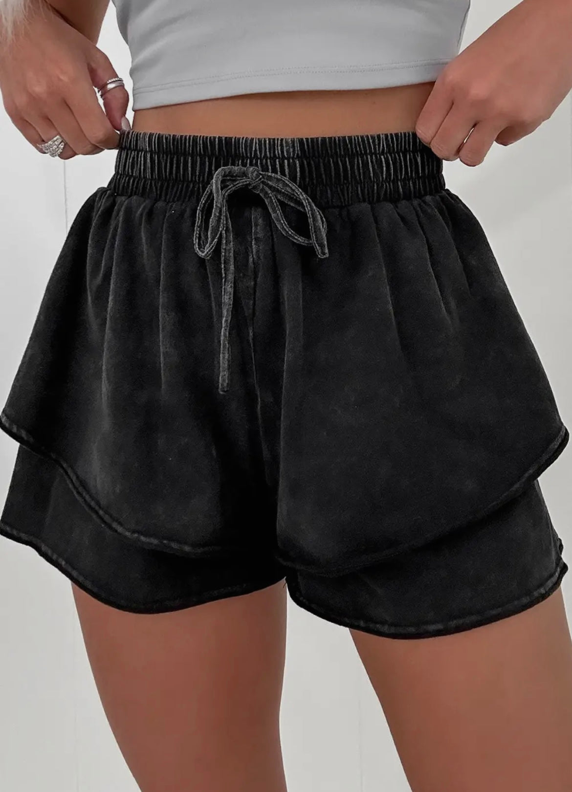 Mineral Wash French Terry Shorts