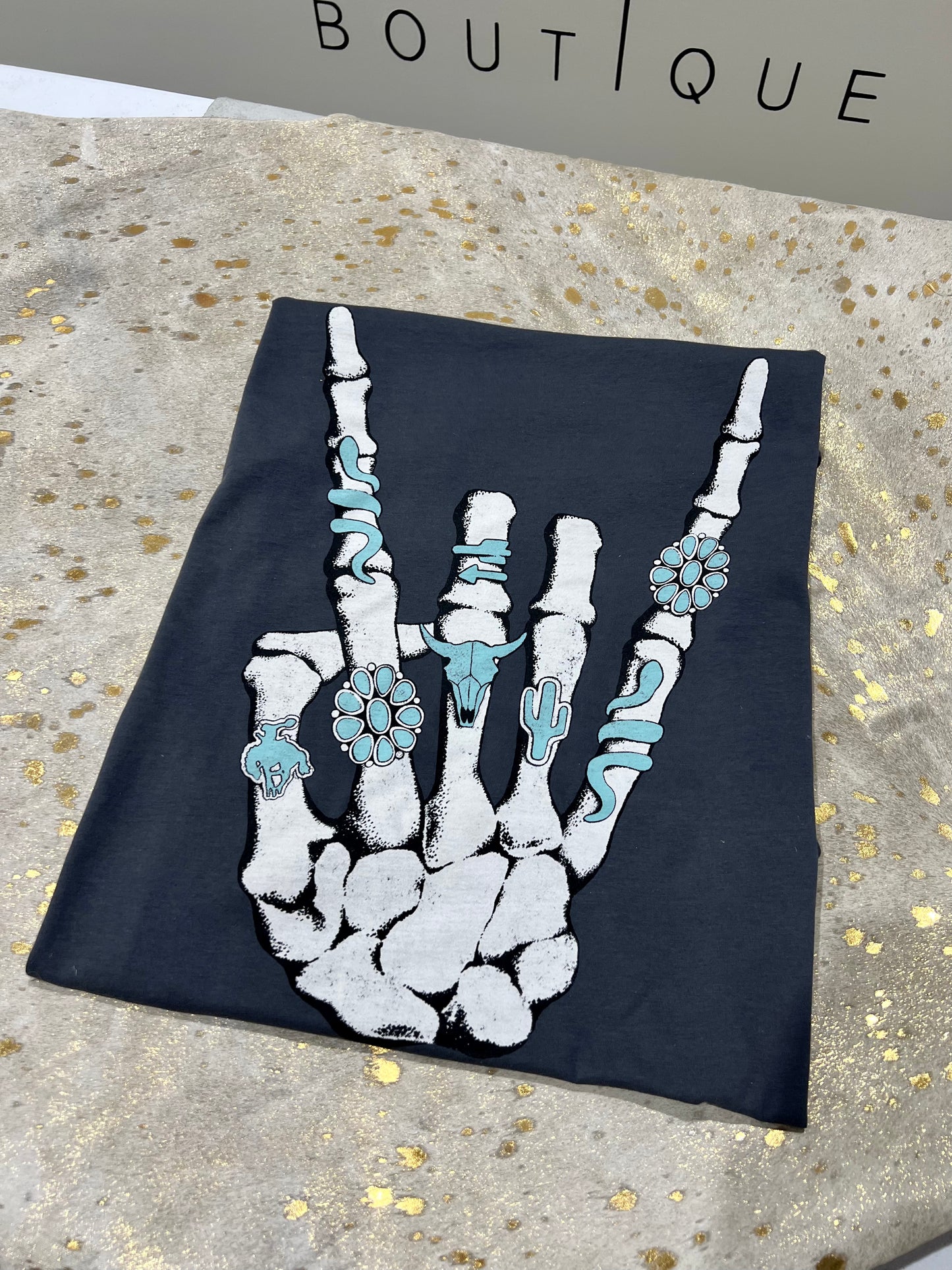 The Skeleton Turquoise Ring Tee