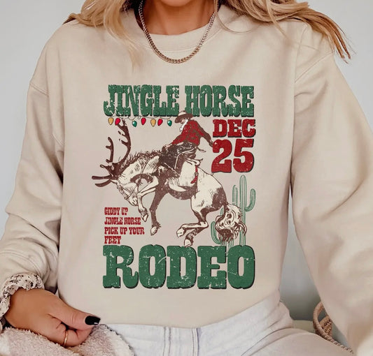 Jingle Horse Rodeo Crewneck