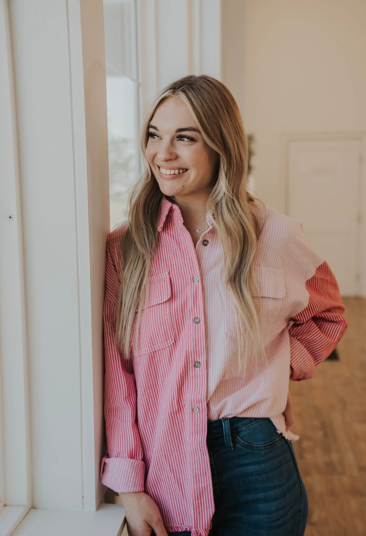 The Dolly Button Up