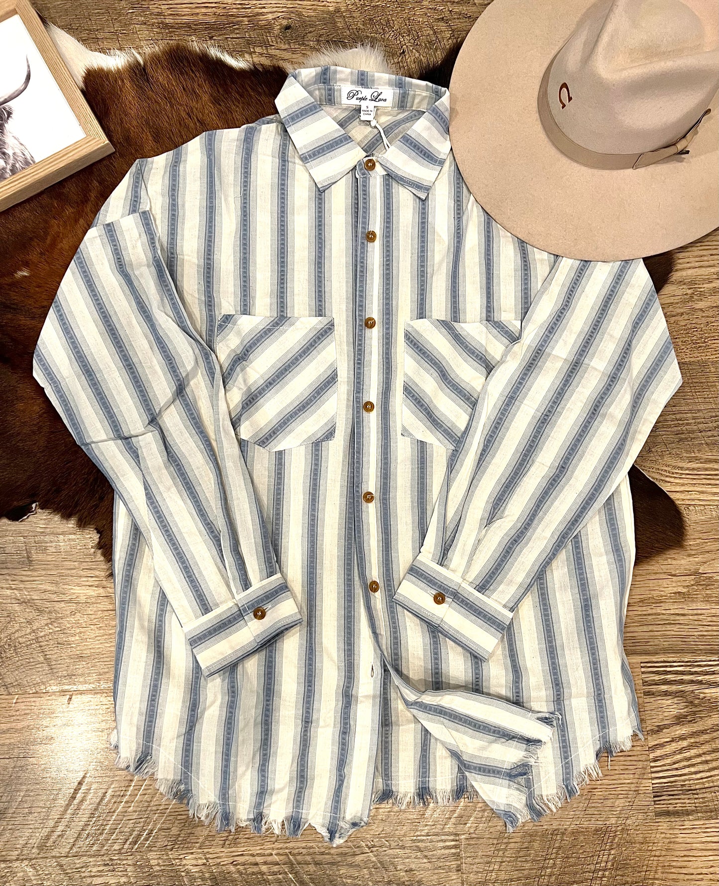 The Baby Blue Button Up