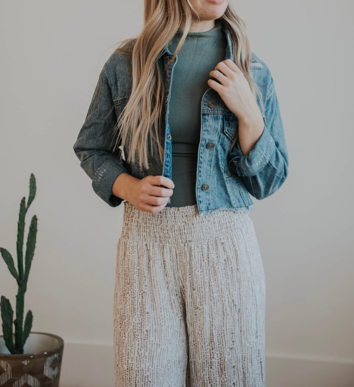 Cropped Denim Jacket