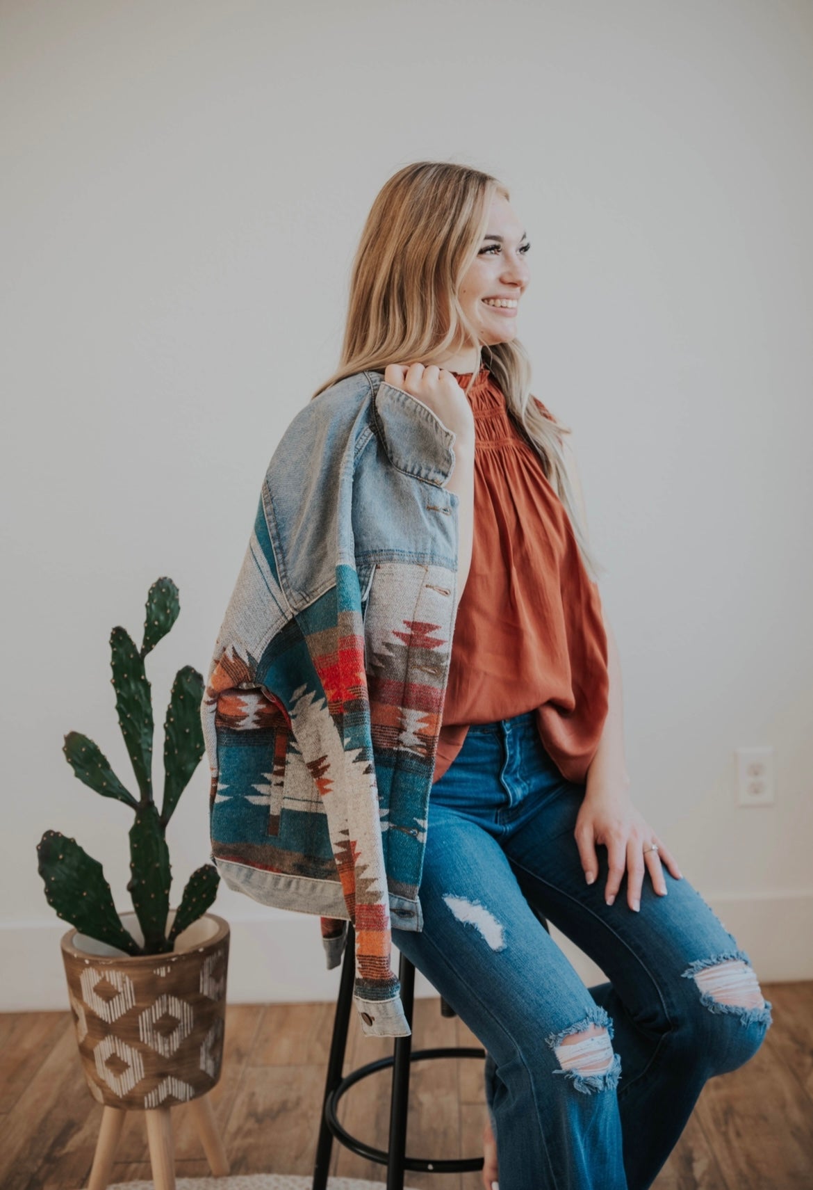 Aztec Denim Jacket