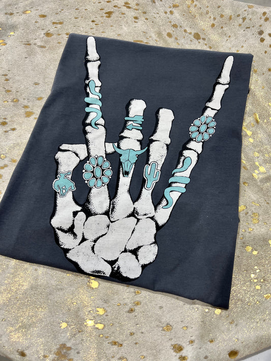 The Skeleton Turquoise Ring Tee